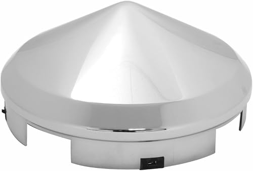 Miniatura 2 de Grand General 10514 Tapa de buje delantero cromada con borde de 7/16 pulgadas y 5 muescas irregulares