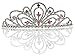 Bridal Tiara,Princess Tiara With Crystal Loops 24426
