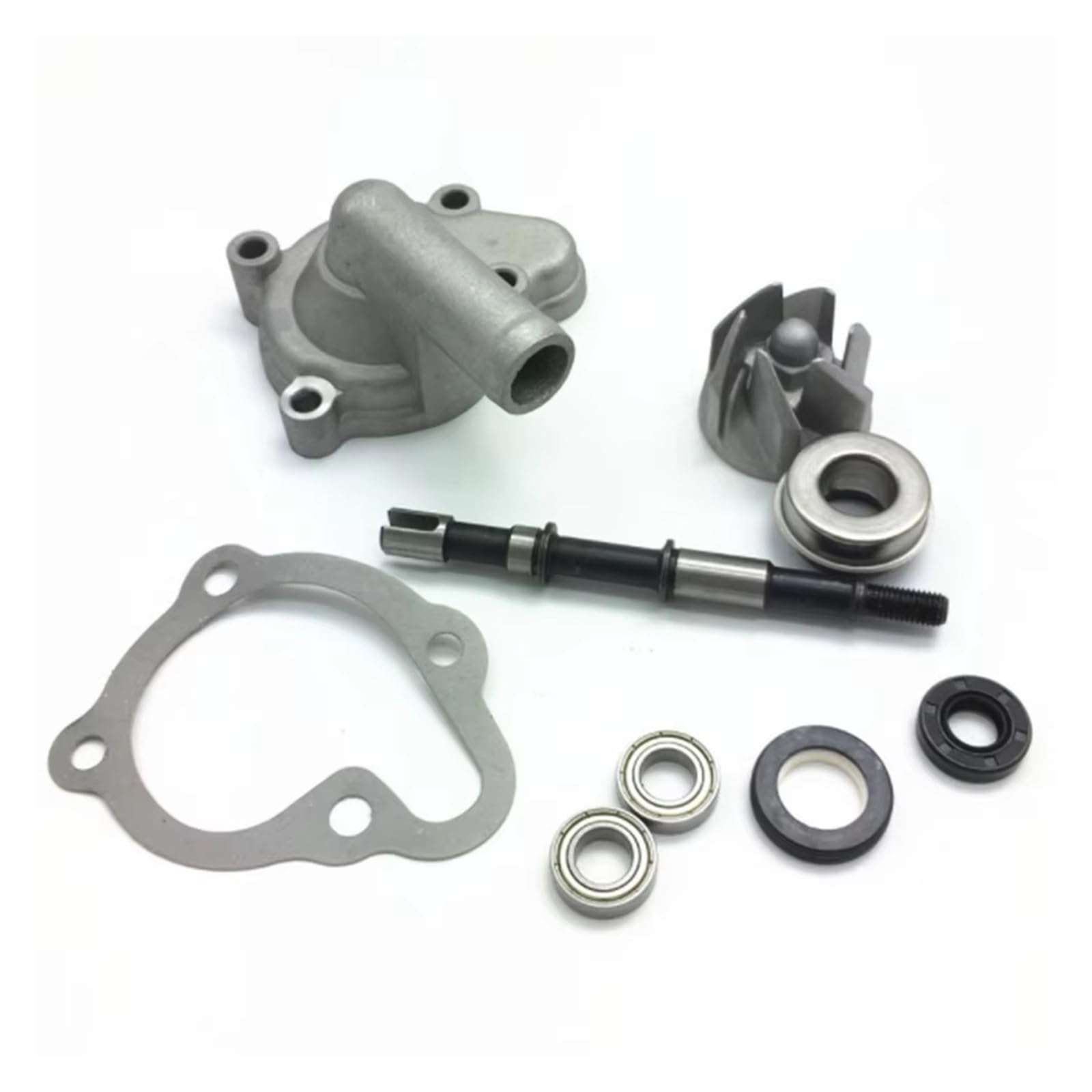 Bomba Agua Auxiliar Kit Reconstrucción Bomba Agua 9 Piezas Sellos Juntas Para Rodamiento Montaje Repuesto GY6 250CC CH250 CF250