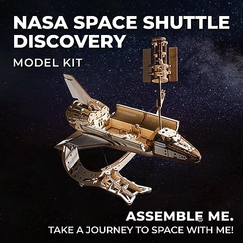 Navette Spatiale Discovery puzzle 3D bois pour décoration bureau - 5