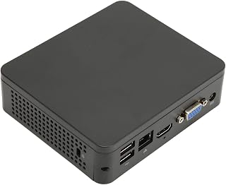 Mini PC Sem Ventilador, Mini PC de 64 GB Com CPU Turbo 1,92 GHz, 4 GB de RAM, SSD de 64 GB, Saída 4K, Mini Computador USB3.0 para Win10 Display Office