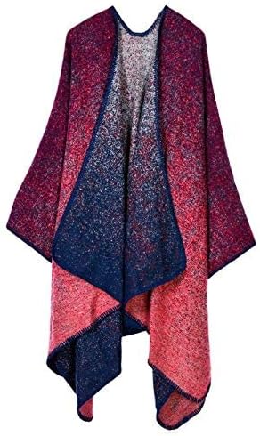 GenericWorldCare® HEE GRAND Knit Shawl Wrap Women Vintage Blanket Cachecol Scarf Print Stars Autumn Winter Leopard Scarves&Stoles WOZ060 Dot Red Size One Size14755 | Pack of 1