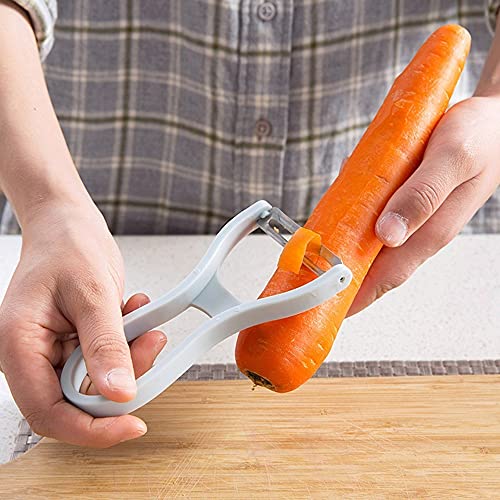 Descascador 2 em 1 Fatiador de Frutas E Legumes 12cm