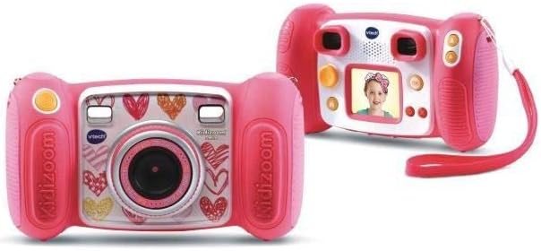 VTech KidiZoom Fun Rose – Appareil Photo 9 En 1 Pour Enfants 3-10 Ans – Écran Couleur, Zoom X4, Filtres, Jeux, Stop Motion – Version Française