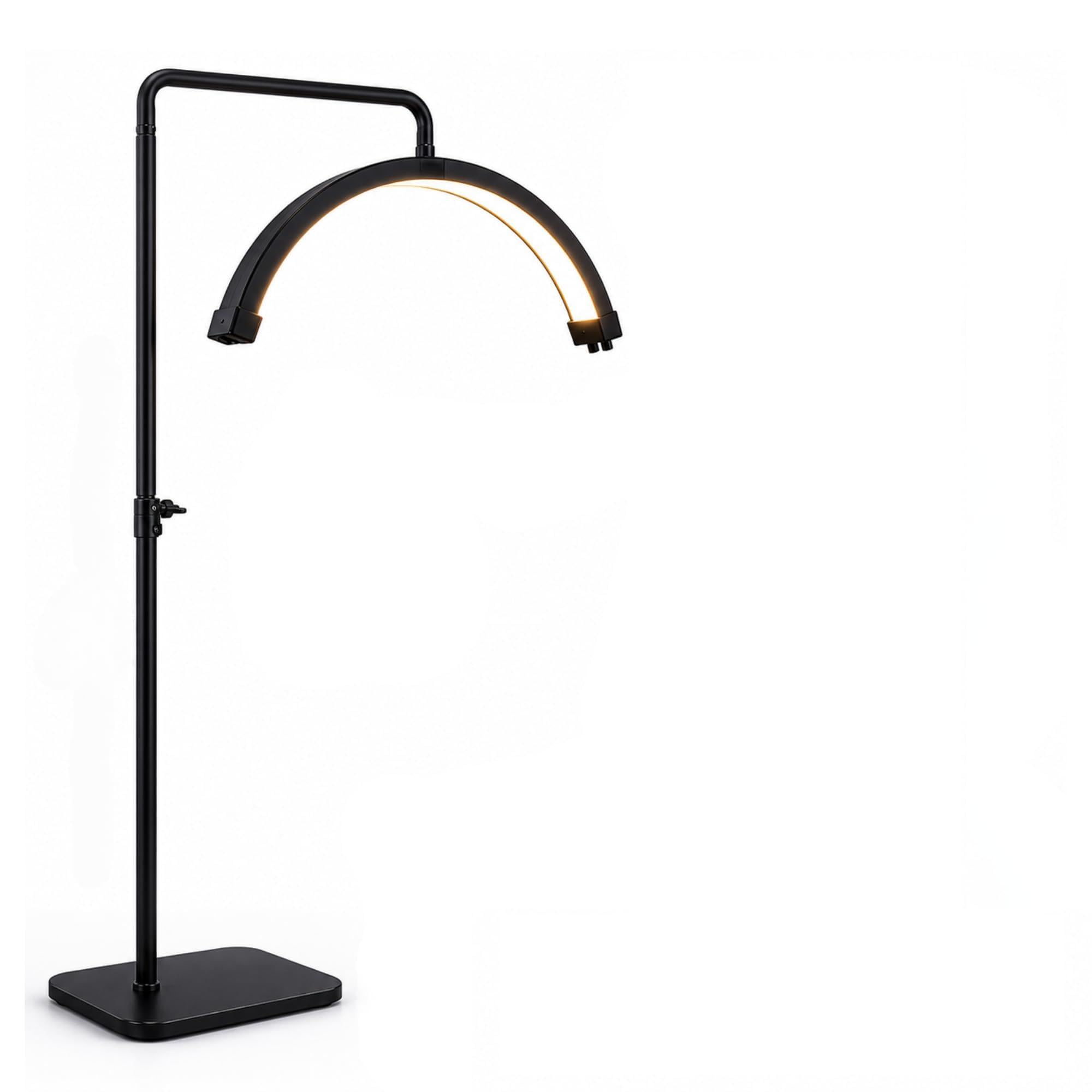 Atlas View Half Moon Lash Light with Phone Holder for Filming