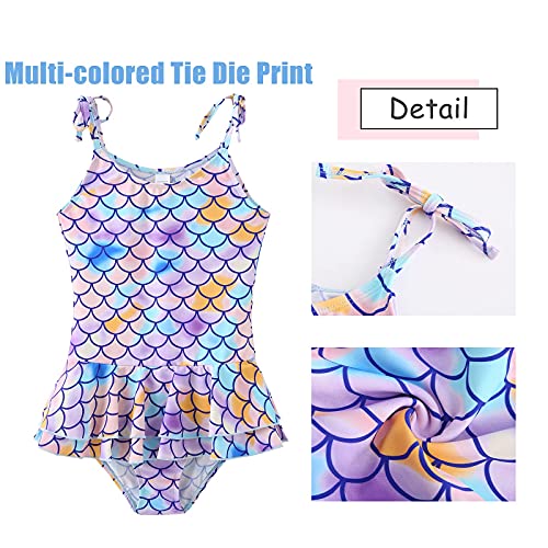 Girls One Piece Swimsuits Halter Bathing Suits Summer Rose Red Leopard Print Swimwear 2-14 Years3