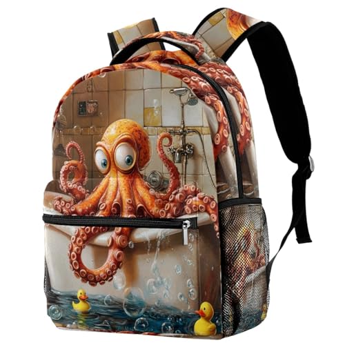 KengjuTesu Mochila de viaje para campus con fondo azul, libélula, mochila escolar con soporte para botellas para niñas y niños, Multicolor 7, Talla única