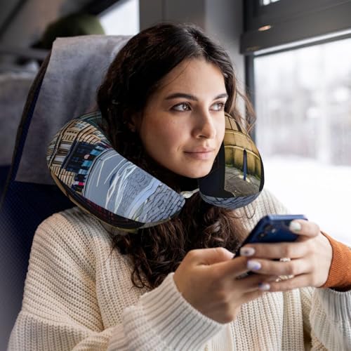 Almohada de espuma viscoelástica en forma de U miniatura 6