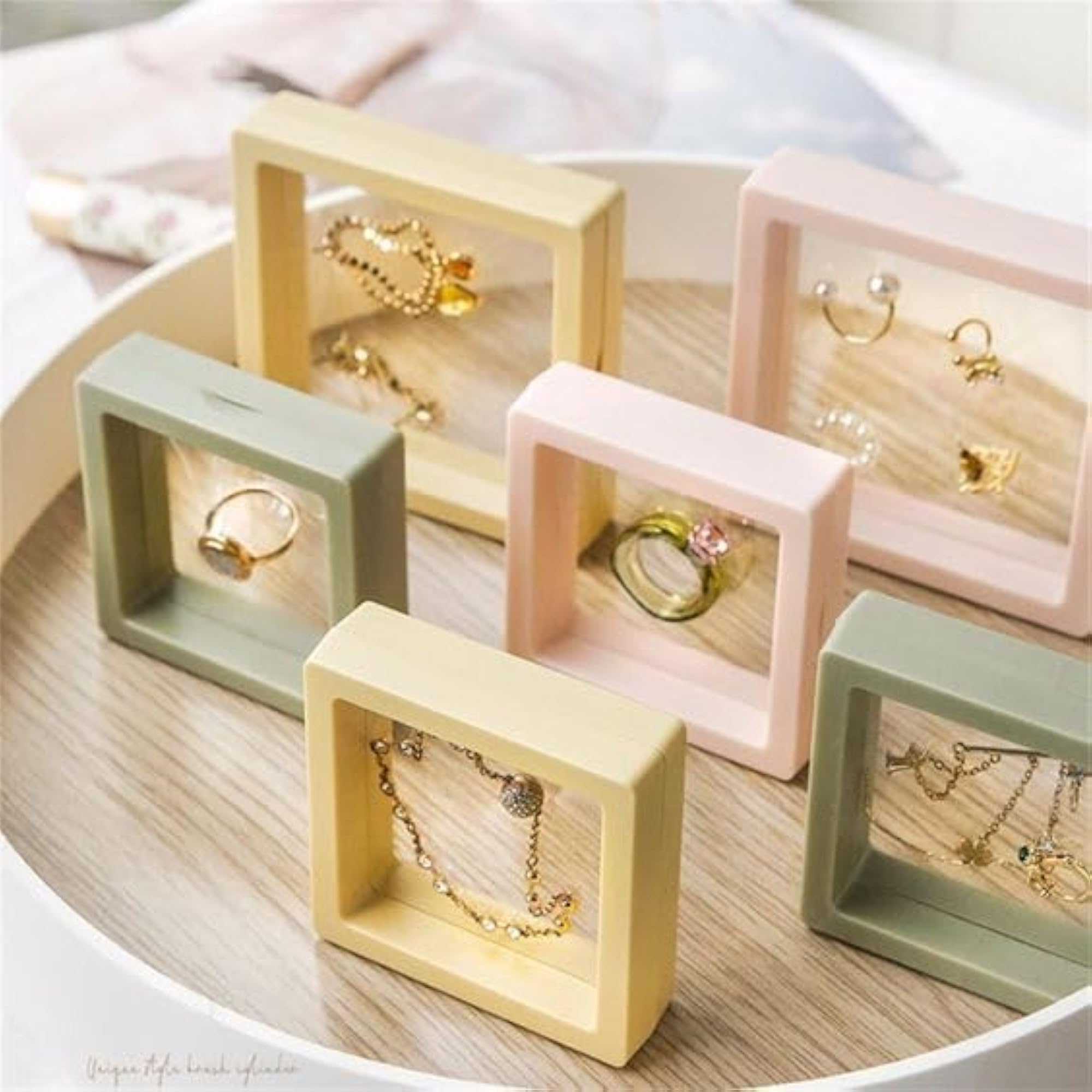 3D Floating Frame Display Holder, Jewelry Storage Box
