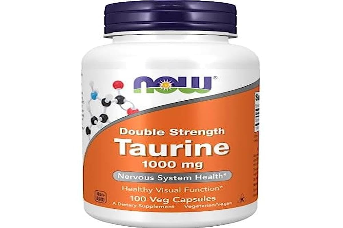 Now Foods Taurina Doppia Forza 1000 mg Capsule Vegane