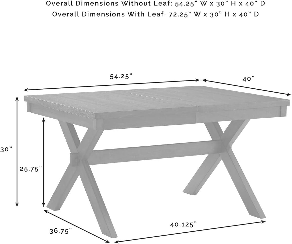 HomeStock Modern Farmhouse Dining Table with Drop LeafSeats 8Rectangular Table for Kitchen & Dining Room