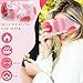 Funnysoft 100 Pcs Self Heated Steam Eye Masks Disposable Self Heating Eye Mask Bulk Steam Mask Warm Compress Gifts for Home Office Travel Warm Sleep Supplies (Pink)