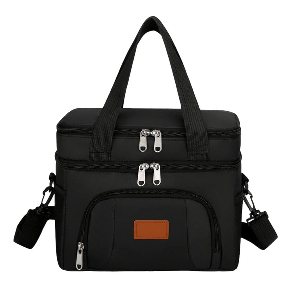 Vjsujehgy Portable Oxford Insulated Lunch Bag Lunch Large Capacity Bag Outdoor Picnic Bag Food Thermal Pack