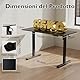 BONTEC Elektrischer Höhenverstellbarer Schreibtisch, 120x60 cm, Gaming Tisch mit LED-Display, 3 Speicherhöhen, Kopfhörerhaken, Verstellbarer Bürotisch, Sitz-Steh, Schwarz, elektrisch verstellbar