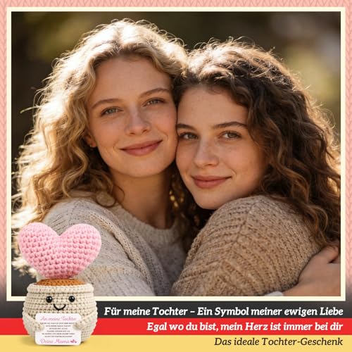 Giftota Tochter Geschenke von Mama - Geschenke für Frauen Mädchen - Geburtstagsgeschenk - Pocket Hug - Glücksbringer & Mutmacher - Kleine Aufmunterung - Für Meine Tochter