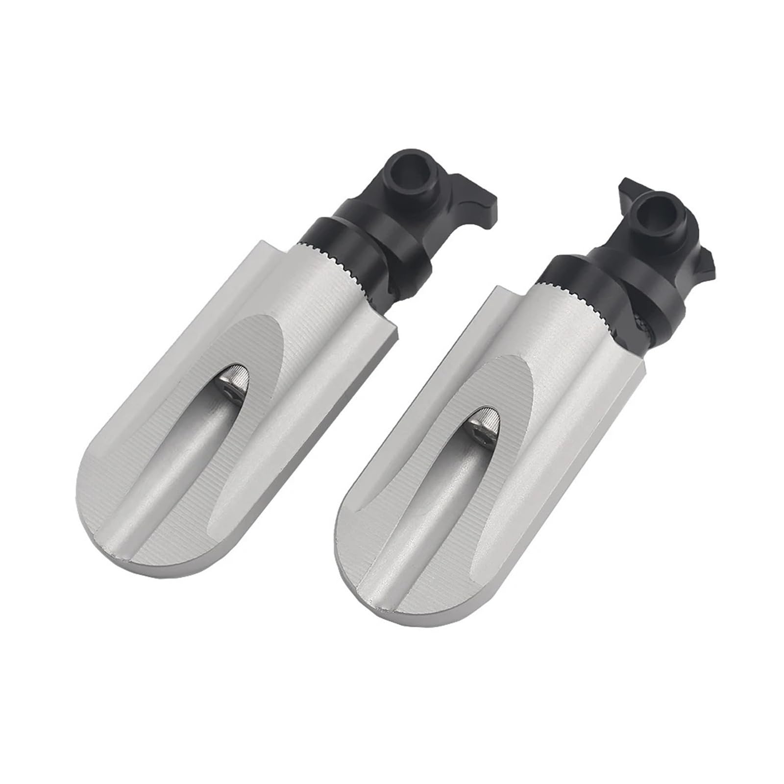 Poggiapiedi Girevoli A 360° Pedane For Il Pilota Adatte For YAMAHA Tenere 700 XTZ700 TENERE700 Rally Edition Pedane Ribassate Ed Estensibili Accessori di aggiornamento di ricambio(Silver)