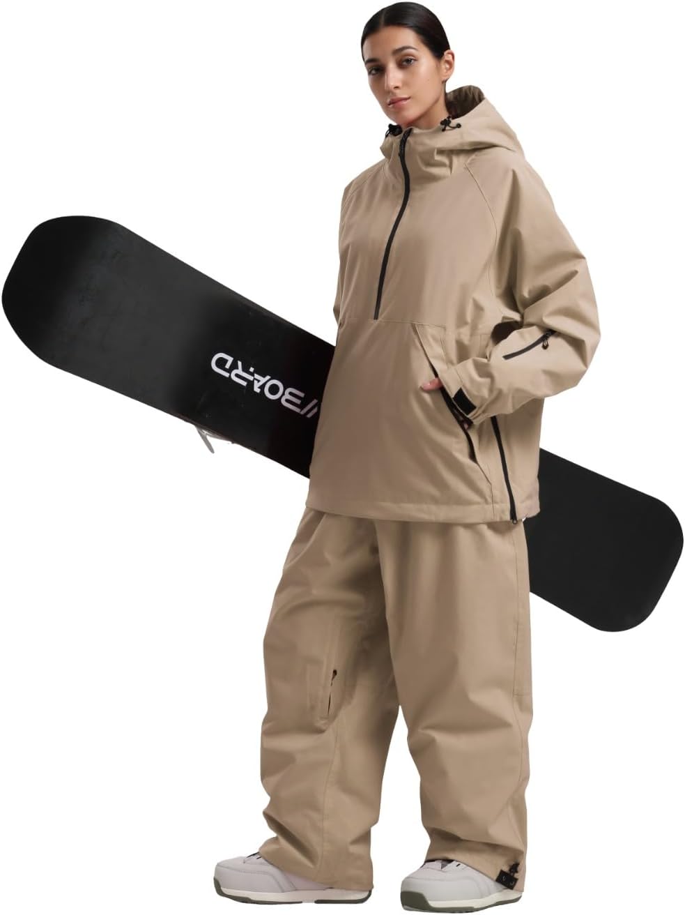 GSOU SNOW Womens Ski Jacket and Pants Set Snowsuit Snow Coat Waterproof Windproof Ski Suit Warm for Winter