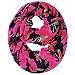 Tapp C. Multicolor Rose Print Infinity Scarf - Pink/Black