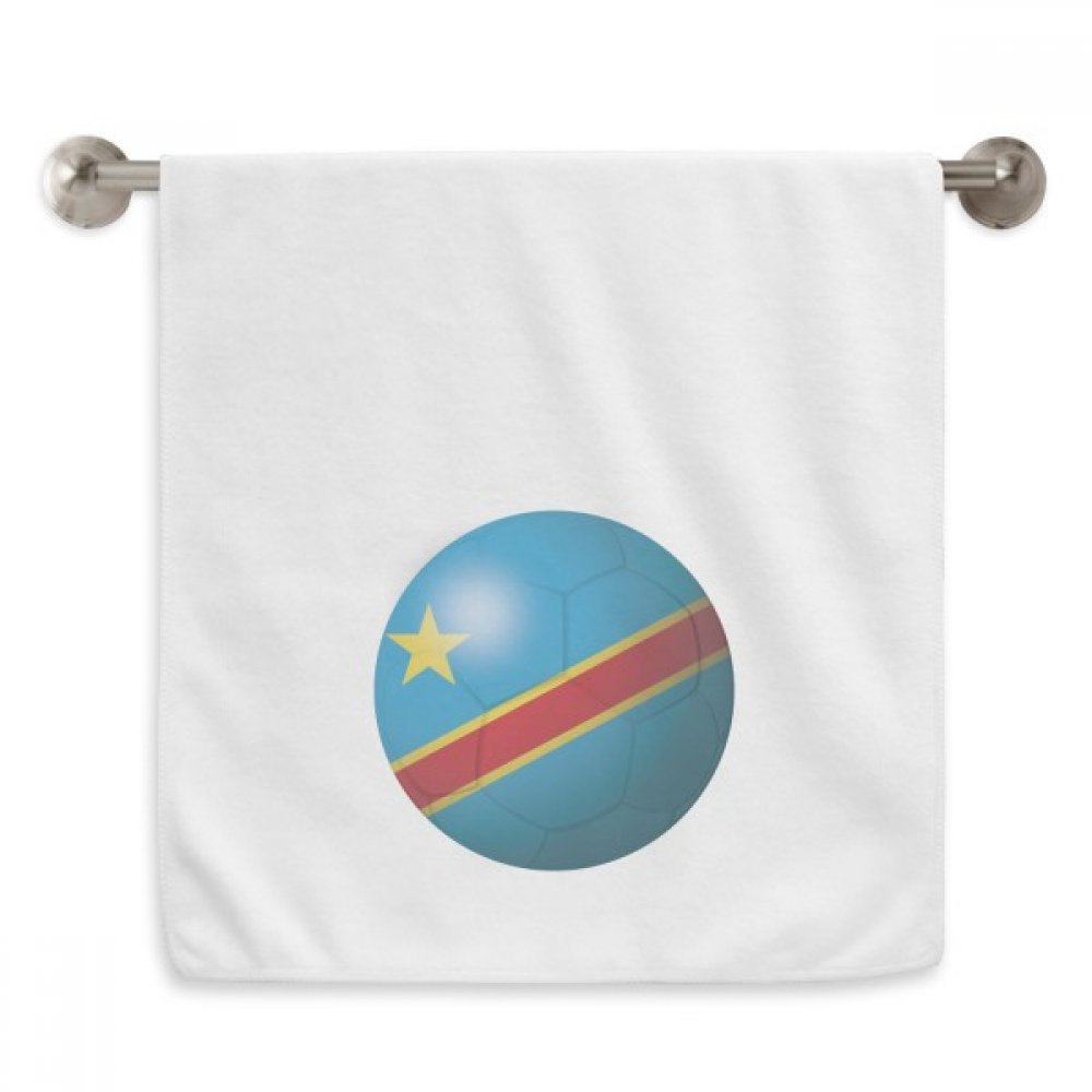 Serviette Congo football blanche essuie-mains doux et absorbant