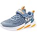 LMMZ Ragazze dei Ragazzi Scarpe da Tennis, i Bambini di Lavoro a Maglia Formatori Chiusura a Velcro Walking Scarpe Leggere per Outdoor Casual Indoor in Corso,Blu,29