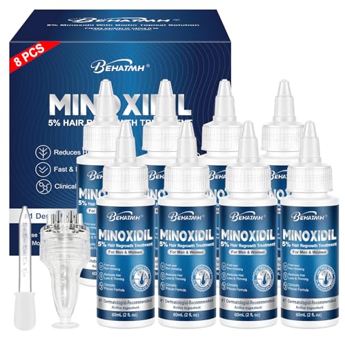 BEHATMH 8 Pack Minoxidil Serum