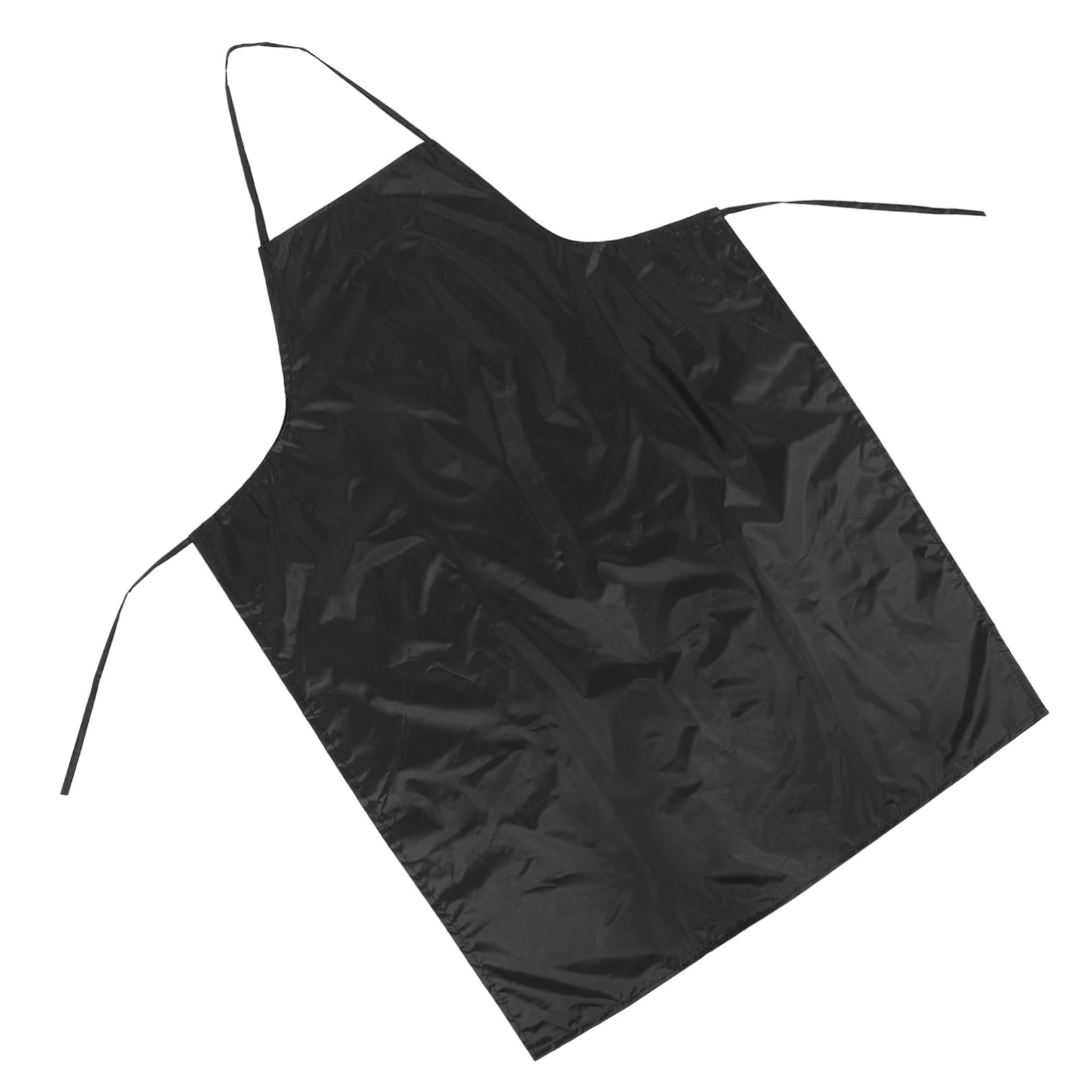 HOLIDYOYO Waterproof and Oilproof Apron Kitchen Apron Heavy Duty Apron Waterproof Apron Waterproof Vinyl Apron Windproof Apron Stylist Apron Black Polyester Taffeta Waterproof Coated Fabric