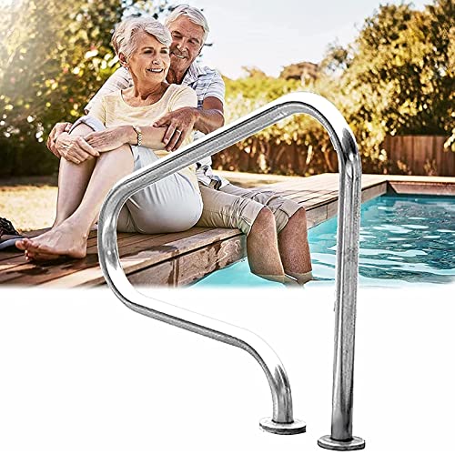Barandilla para piscina de acero inoxidable 31.5 x 31.5 pulg miniatura 1