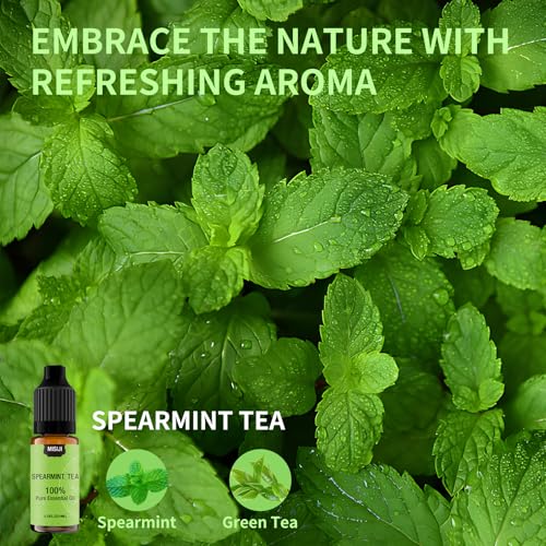 Essential Oil Blends, Essential Oils Set for Diffusers for Home, Well-Being Kit- Spearmint Tea, Calming, Dreams, Relaxing, Mood, Fresh Air Aromatherapy Oils for Humidifiers, Skin, 6x10ml - Image 4