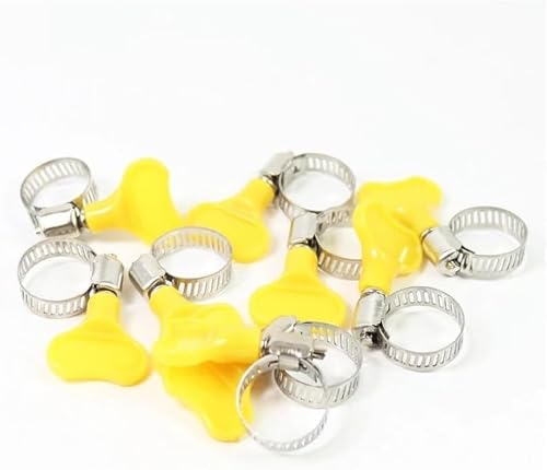 Pyenhdi 5Pcs 22-32Mm Hose Clamps, 5Pcs Stainless Steel Twist Hose Clamps