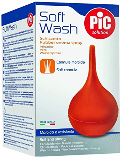 Gli schizzetti con cannula morbida sono costituiti da un unico corpo in materiale plastico comprendente la pera e la cannula