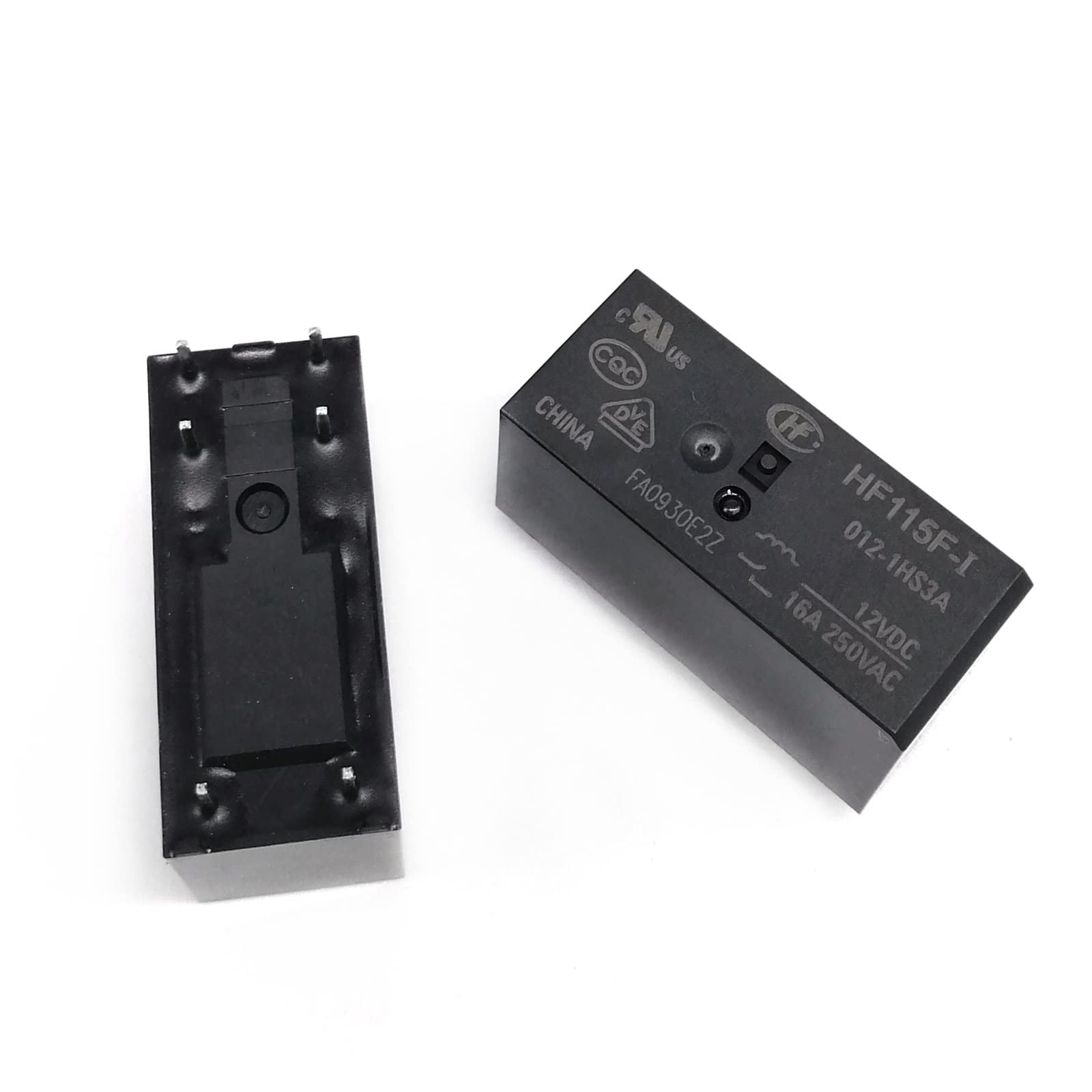 QEFHSVVZE 5pcs Hf-115f Jqx-115f-005 012 024-1hs3 6PIn 16a Power Relay(12V)