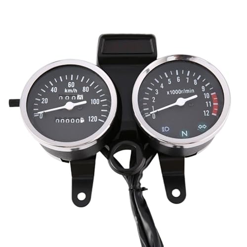 Motorcycle Speedometer Tachometer Instrument Assembly Compatible With S-UZUKI GN125 - ABS Plastic Design(Mechanical)