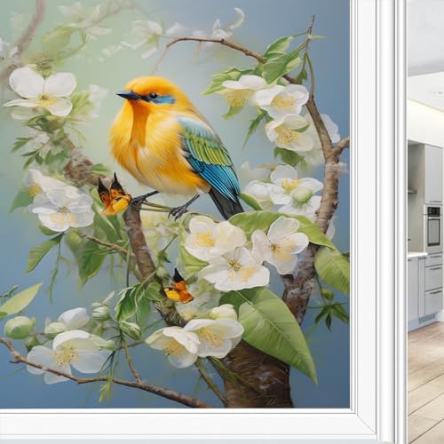 Vinilo decorativo para ventana Dunmat 17.7x23.6 pulg blanco y color