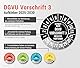 Frank Paperman® DGVU V3 Prüfplaketten Schwarz inkl. Folienstift, Prüfplaketten Nächster Prüftermin, UV-beständig, Hohe Klebkraft, 5 Farben, 2 Größen (120, 20 mm)