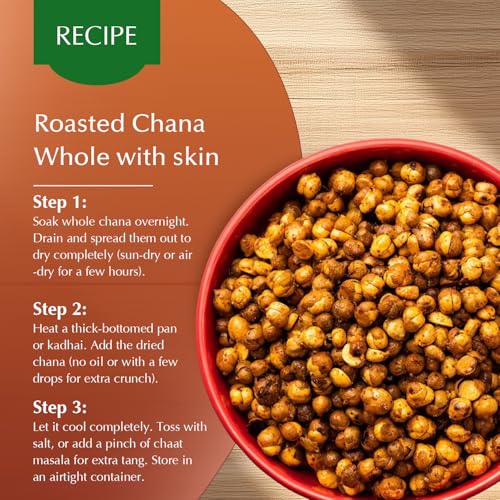 Image of Amazon Brand - Vedaka Roasted Chana Whole with skin 500 g