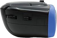 Vista 7 de Proscan PRCD243M-BLUE - Caja portátil de CD Boom de 2.4 vatios RMS con radio AM/FM (azul)