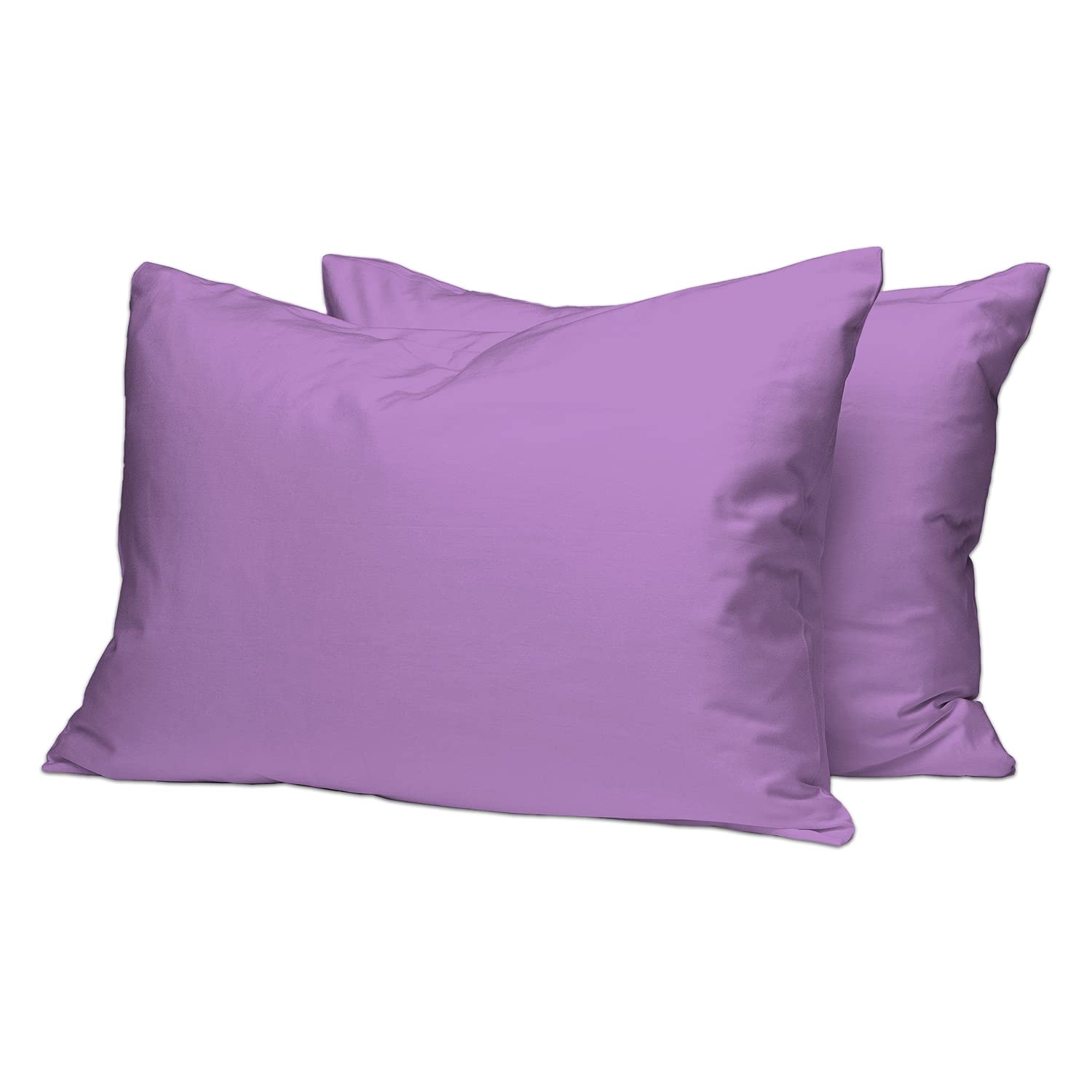 Pizuna 100% Cotton Standard Pillowcases 2 Pack White 50x75cm, 400 Thread Count Long Staple Combed Cotton Soft Pillow Cover, Sateen Weave Oxford Pillow Cases (Cooling Pillowcase 2PC) — view 106