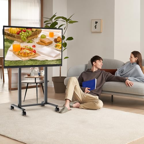 Image of JAV Motorized Mobile Stand for Smart Board - Electric Lifting Stand for 55-86 Inch LCD OLED Interactive Whiteboard or Flat Curved Panel Screen TV