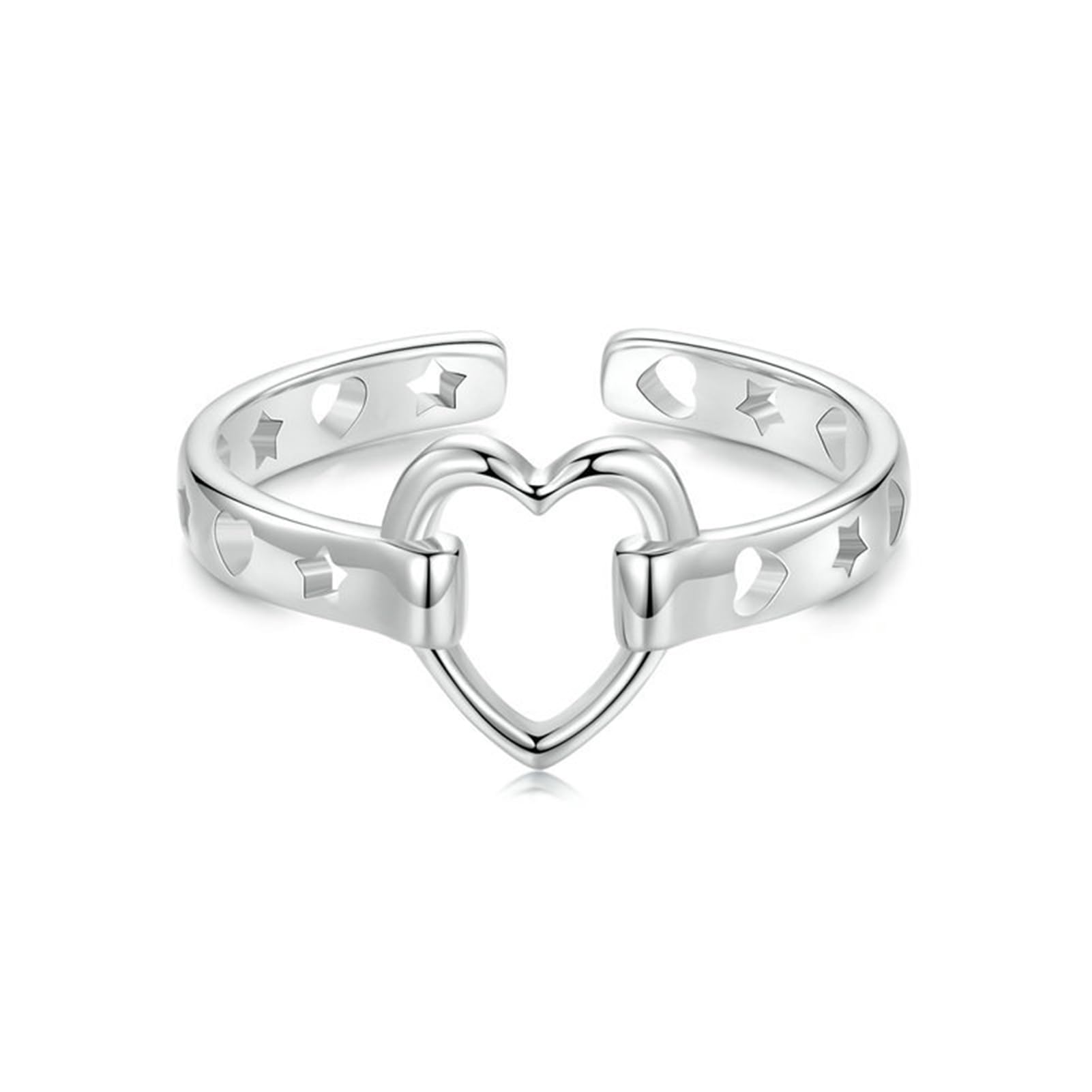Bague argent S925 femme anneau réglable fini les erreurs de taille