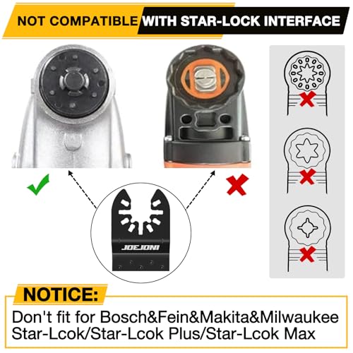 JOEJONI 134PCS Oscillating Saw Blades Set, Universal Multi Tool Blades, Oscillating Tool Accessories for Metal, Wood, Fit Makita, Milwaukee, Dremel, Ryobi, Fein Multimaster and More 3 JOEJONI 134PCS Oscillating Saw Blades Set, Universal Multi Tool Blades, Oscillating Tool Accessories for Metal, Wood, Fit Makita, Milwaukee, Dremel, Ryobi, Fein Multimaster and More - Image 3