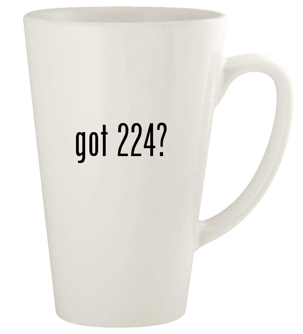 got 224? - 17oz Ceramic Latte Coffee Mug Cup, White