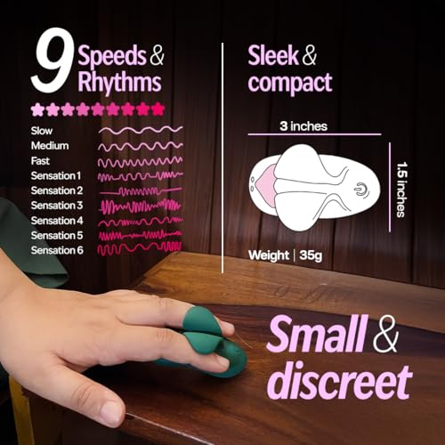 Image of That Sassy Thing Fiddle Full Body Electric Massager For Women | Ergonomic With Finger Grip | Gaga Green | 9 Speeds, Waterproof, Rechargeable with Long Battery life
