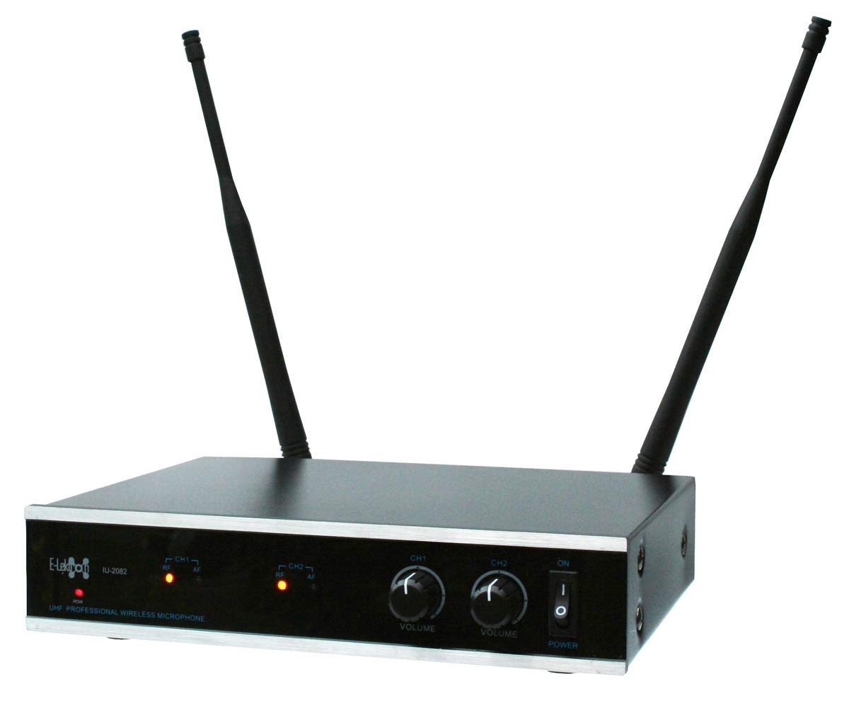 E-Lektron IU-2082H digital UHF Funkmikrofon System 2X Headset-Mikrofon drahtlos Set