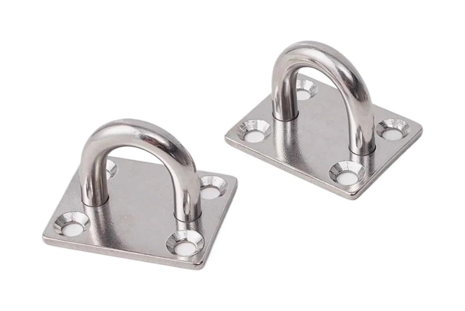 EAmrfvqt Hammock Hooks Hanger, 304 Stainless Steel U-Shaped Square Ceiling Hook for Hammock Yoga Gym(M5 with Accessories)