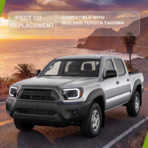 AUTOSAVER88 Projector Headlights Compatible with 12-15 Tacoma LED DRL Black by AUTOSAVER88 - Used condition - Image 2