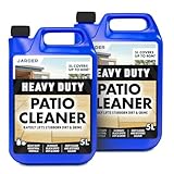 Jarder Heavy Duty Patio Cleaner 2 x 5L – Heavy Duty Formula - Deep Cleans Dirt, Mould, Grime, Black Spots and More - Rejuvenates Tired Patios - 80sqm Coverage