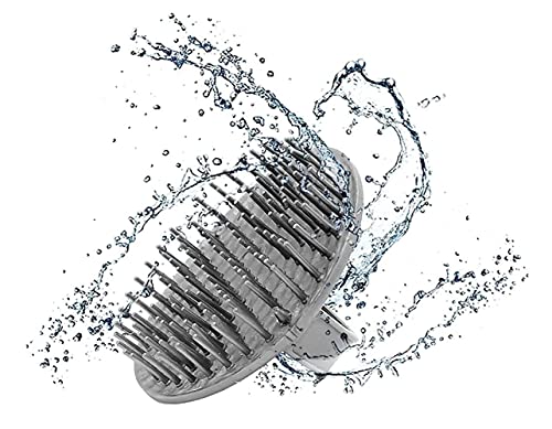 Kitsch Scalp Massager Shampoo Brush - Scalp Scrubber & Hair Massager For All Hair Types | Hair Scalp Massager For Hair Growth | Scalp Scrub & Scalp Brush | Scalp Exfoliator & Hair Scrubber (Gray) #TOP6