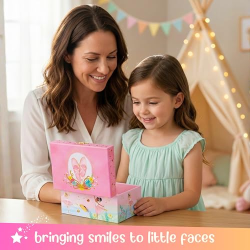 Image of Giggle & Honey Musical Ballerina Jewelry Box for Girls | Music Boxes for Little Girls | Toddler Jewelry Box for 4 Year Old Kids | Toys for Toddlers | Birthday Gifts for Kids 5, 6, 7, 8, 9 Years