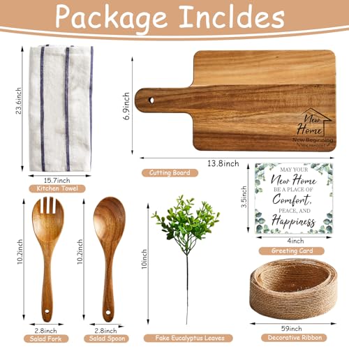 Set de 7 tablas de cortar de madera redondas miniatura 2