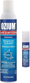8oz and 0.8oz Odor Eliminator and Air Sanitizer Spray Combo Pack, Original Scent